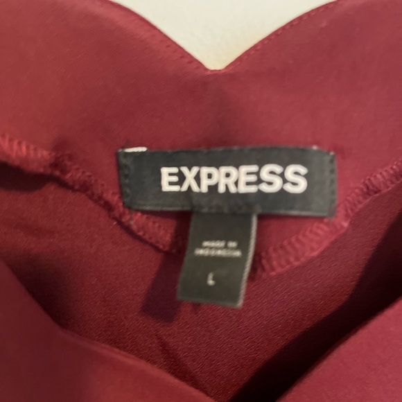 Express Burgundy Camisole Top with Spaghetti Straps NWOT - Picture 3 of 5